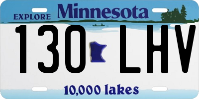 MN license plate 130LHV