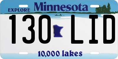 MN license plate 130LID