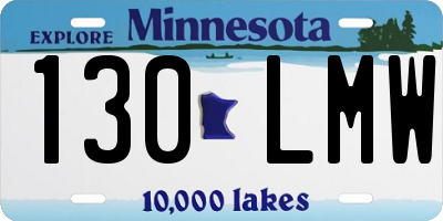 MN license plate 130LMW