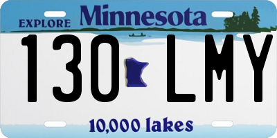 MN license plate 130LMY