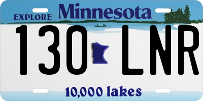 MN license plate 130LNR
