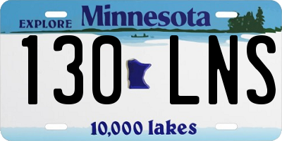 MN license plate 130LNS