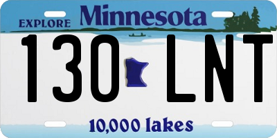 MN license plate 130LNT