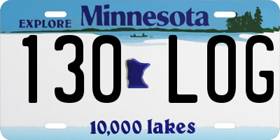 MN license plate 130LOG