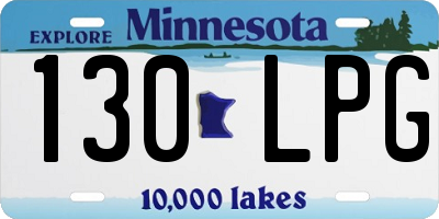 MN license plate 130LPG