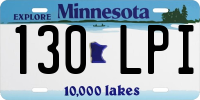MN license plate 130LPI