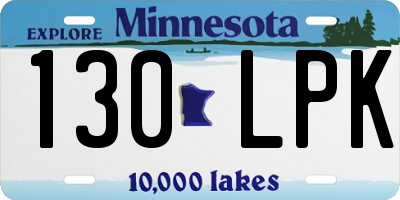 MN license plate 130LPK