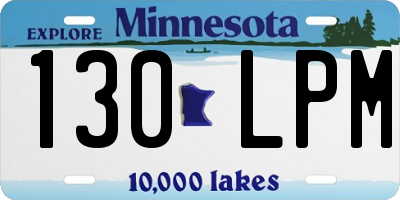 MN license plate 130LPM