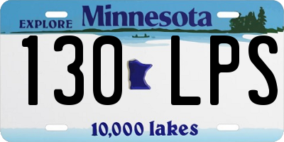 MN license plate 130LPS