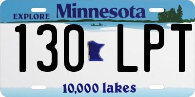 MN license plate 130LPT
