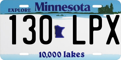 MN license plate 130LPX