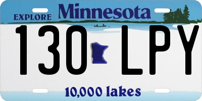 MN license plate 130LPY