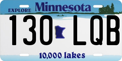 MN license plate 130LQB