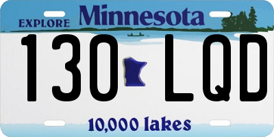 MN license plate 130LQD