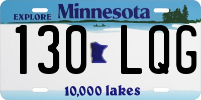 MN license plate 130LQG