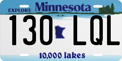 MN license plate 130LQL