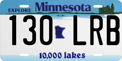 MN license plate 130LRB