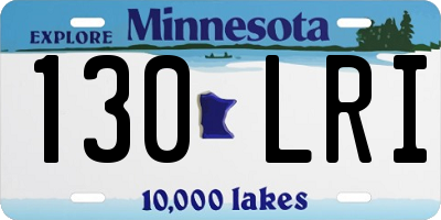 MN license plate 130LRI