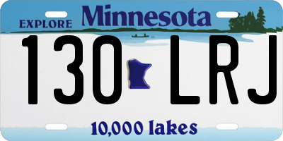 MN license plate 130LRJ