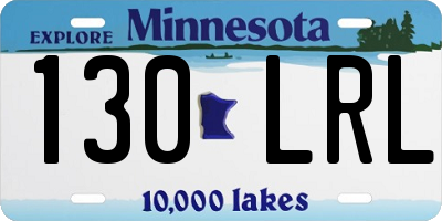 MN license plate 130LRL