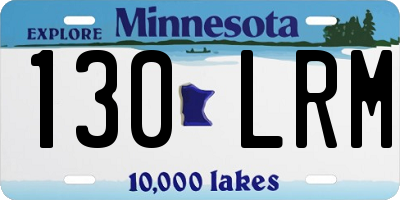 MN license plate 130LRM