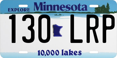 MN license plate 130LRP