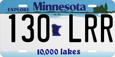 MN license plate 130LRR
