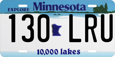 MN license plate 130LRU