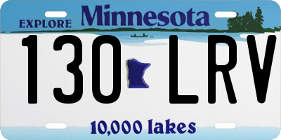MN license plate 130LRV
