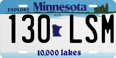 MN license plate 130LSM