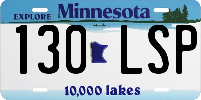 MN license plate 130LSP