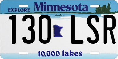 MN license plate 130LSR