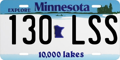 MN license plate 130LSS