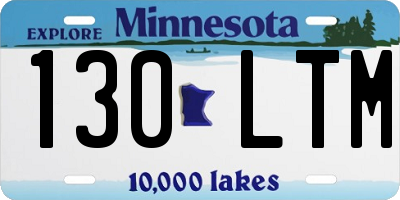 MN license plate 130LTM