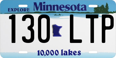 MN license plate 130LTP