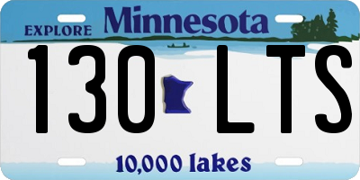 MN license plate 130LTS