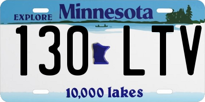 MN license plate 130LTV