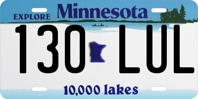 MN license plate 130LUL
