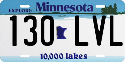 MN license plate 130LVL