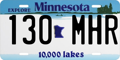 MN license plate 130MHR
