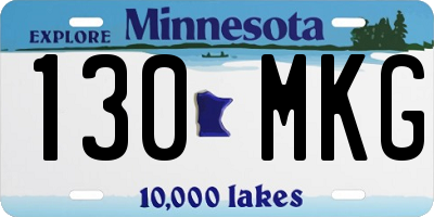 MN license plate 130MKG