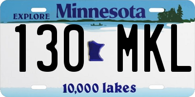 MN license plate 130MKL