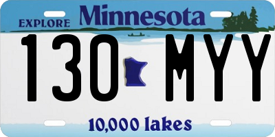 MN license plate 130MYY