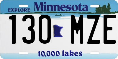 MN license plate 130MZE