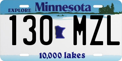 MN license plate 130MZL