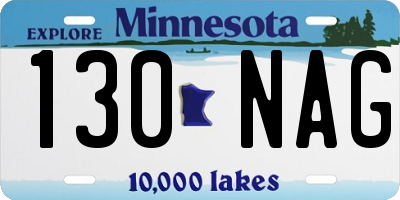MN license plate 130NAG