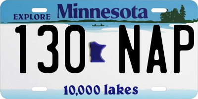 MN license plate 130NAP