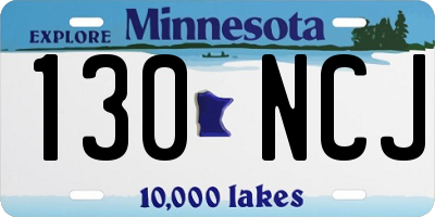 MN license plate 130NCJ
