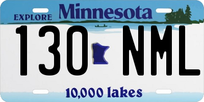 MN license plate 130NML