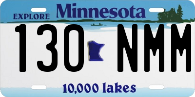 MN license plate 130NMM